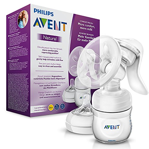 Philips Avent SCF330/20 Komfort-Handmilchpumpe (mit Naturnah-Flasche)