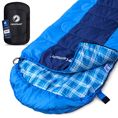 Deckenschlafsack für Outdoor und Camping. Kompakt und warm - Schlafsack ideal für Trekking. Sommerschlafsack für Festival, Komfort bis 10 °C. Survival Sleeping Bag. 220x75 cm