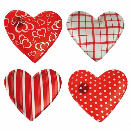 4er Set Taschenwärmer in Herzform, Herz, Fingerwärmer, gegen kalte Hände im Winter