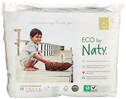 Naty by Nature Öko-Höschenwindeln, Größe 6, 16+ kg, (1 x 18 Windeln)
