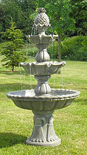 3-stufiger Klassischer Gartenbrunnen Kaskadenbrunnen