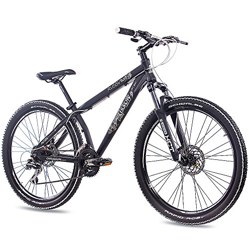 26' Zoll ALU MOUNTAINBIKE DIRT BIKE CHRISSON RUBBY mit 24G ACERA schwarz matt 2016