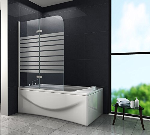 Duschtrennwand BREASE-FROST 120 x 140 (Badewanne)