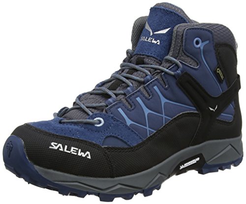 Salewa Jr Alp Trainer Mid GTX, Unisex-Kinder Trekking- & Wanderstiefel, Blau (Dark Denim/Charcoal 0365), 29 EU