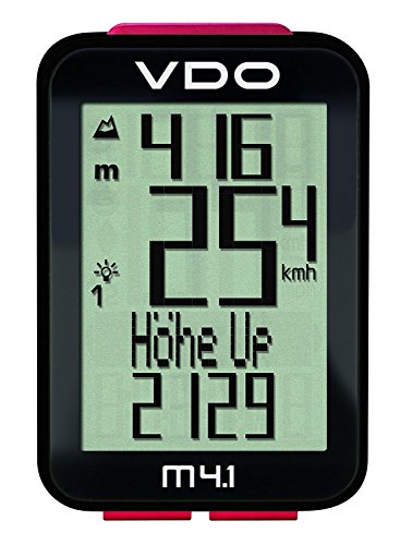 VDO M4.1 WR Fahrradcomputer (kabelgebunden) 34 Funktionen mit Höhenmesser