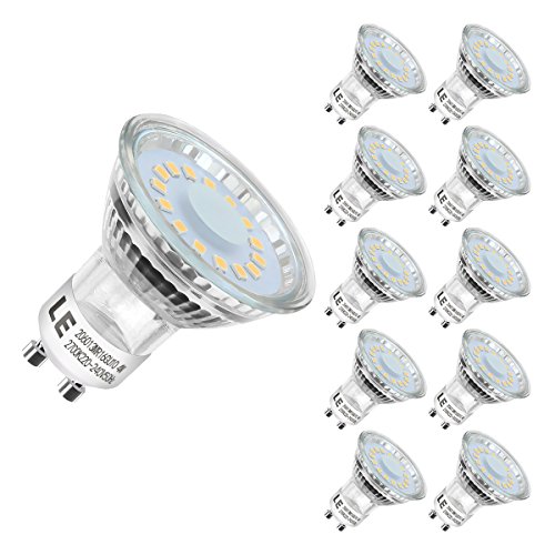 Lighting EVER 200060-WW-EU-10 -LED Leuchtmittel, GU10, 4W, 50Watt Warmweiß