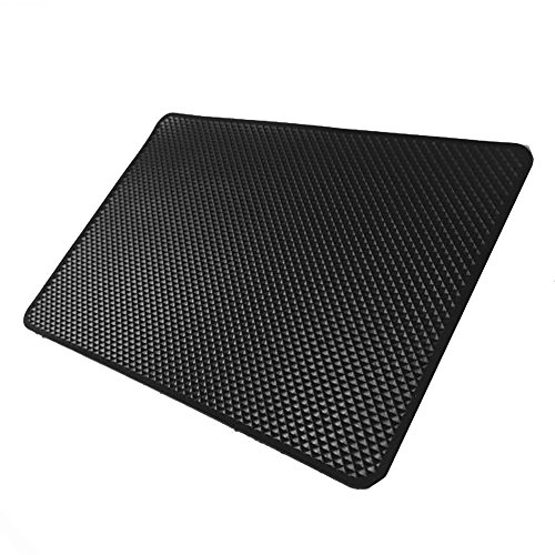 Romote PVC Handy Anti-Rutsch-Pad Auto Matte Armaturenbrett Klebrige Pad Klebematte für Handy-Sonnenbrille-Schlüssel-etc. - Schwarz