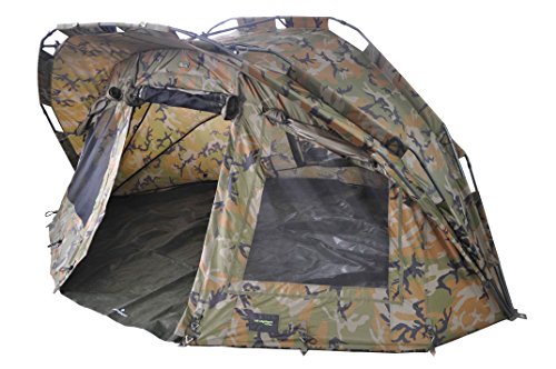 MK-Angelsport 'Fort Knox Ghost 2 Mann Dome' Zelt Karpfenzelt Camouflage Angelzelt incl. Gummihammer