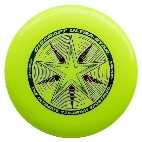 Discraft Ultra-Star 175g Ultimate Frisbee 'Starburst' - gelb