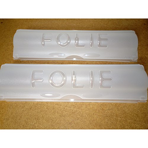 1a-becker 2er Set Folienspender für Alu- und Frischhaltefolie Folienabroller Folienhalter Folien Spender