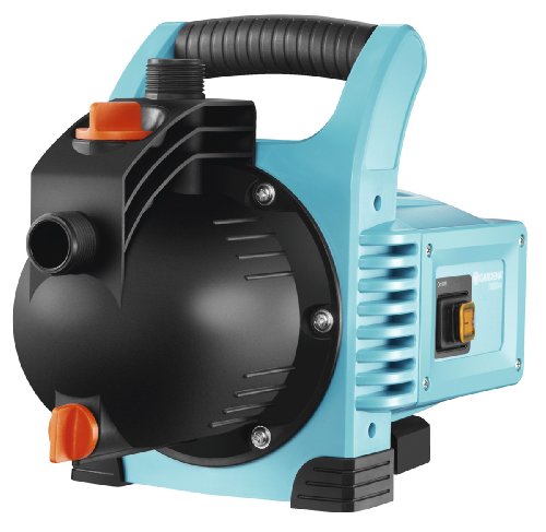 GARDENA Gartenpumpe Classic 3000/4: Bewässerungspumpe für den Einsatz im Freien, mit 3100 l/h Fördermenge, geräuscharm und langlebig, mit Wasser-Ablassschraube, wartungsfrei, hohe Saugkraft (1707-20)