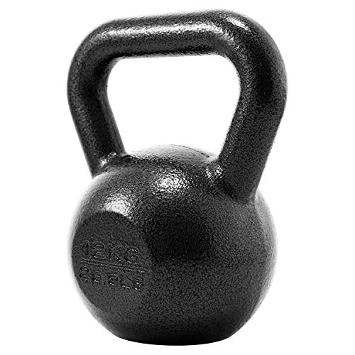 PROIRON Gusseisen Kettlebell 12kg Gewicht für Home Gym Fitness & Gewicht Training