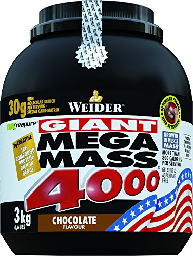 Weider, Mega Mass 4000, Schoko, 1er Pack (1 x 3 kg)