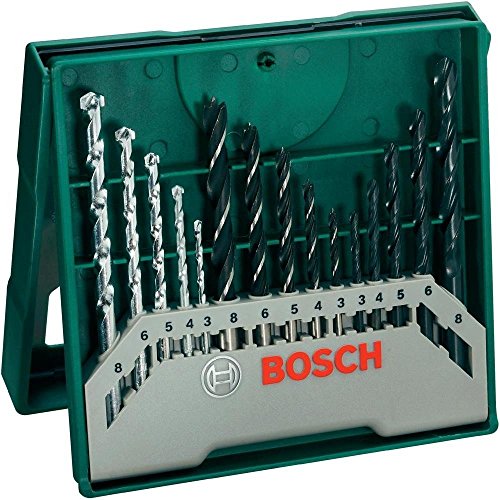 Bosch Mini-X-Line Mixed-Set 15tlg. (Holz, Stein, Metall, für Bohrmaschinen/ Schrauber)