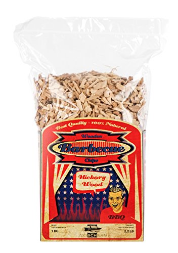 Axtschlag Räucherchips, Wood Smoking Chips Hickory, Holz, 1 kg