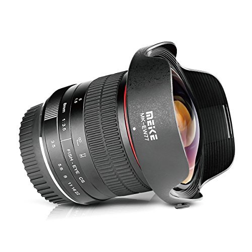 Meike Optics MK 8mm f3.5 Fisheye-Objektiv Ultra-Weitwinkel für Canon EF