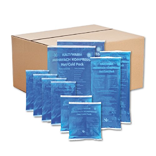 KK Kalt-Warm Kompressen Set, Mehrfachkompressen 10 teiliges Set mit verschiedenen Größen