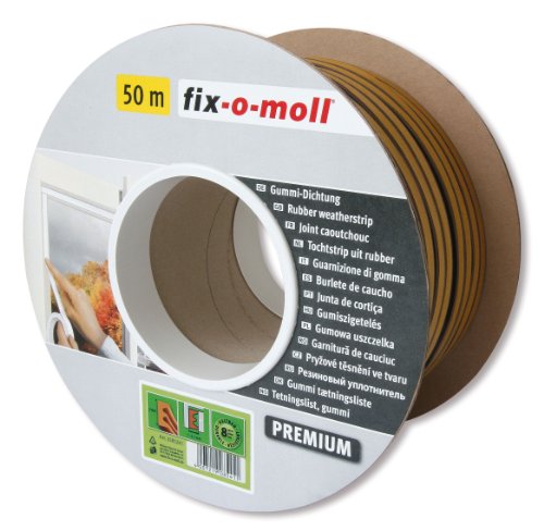 fix-o-moll E-Profildichtung Bobin 50 m  selbstklebend braun, 3585241