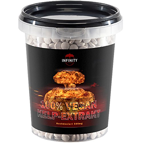 700 Tabletten - Kelp Extrakt, 500mg Kelp mit 150mcg Jod / Tablette, 100% Vegan, natürliche Quelle für Jod - Sea Algen