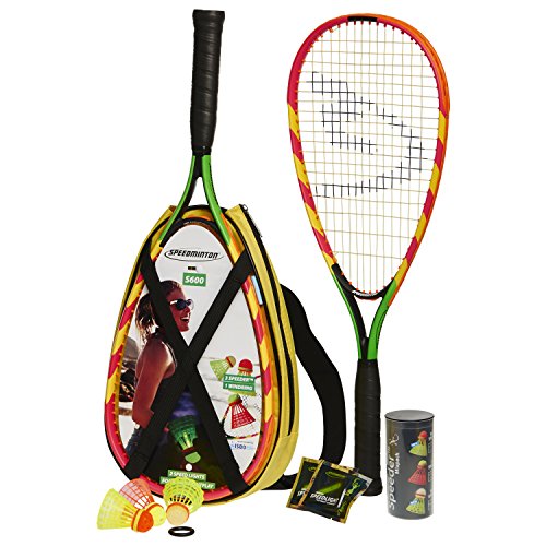 Speedminton S600 Set – Original Speed Badminton/Crossminton Einsteiger Set inkl. 3 Speeder, Speedlights, Tasche