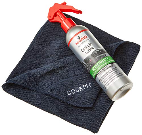 Nigrin 20004 Performance Cockpit-Lotion und Microfasertuch 300 ml