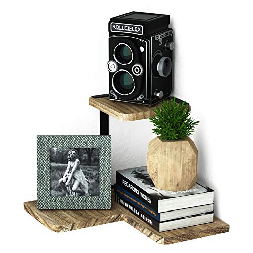 Eckregal Hängeregal Wandregal Bücherregal Regal Design Schlafzimmer (MEHRWEG)