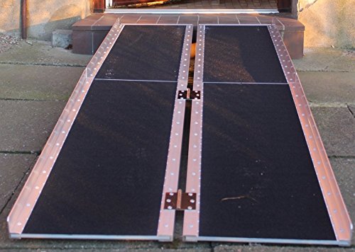 Rollstuhlrampe verschiedene Größen 272 kg klappbar Alu Auffahrrampe Rampe (183 cm)