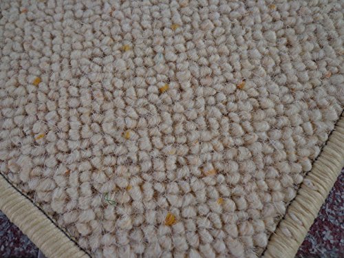 Berber Kettel Teppich Natur 100% Schurwolle 300 x 200 cm