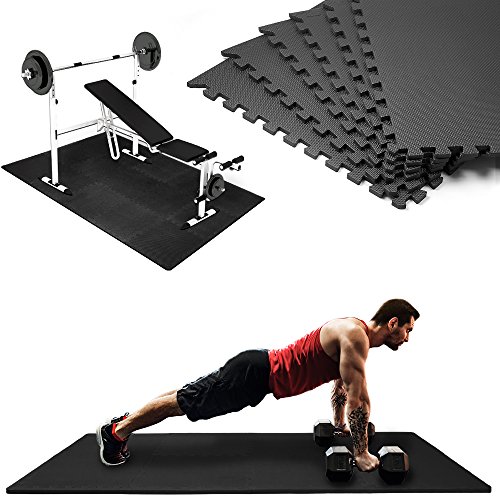 Bodenschutzmatten 63x63cm – 2,27m²  Stecksystem  extra stark  hohe Flexibilität  rutschfest  geräuschdämmend  wärmeisolierend  Schaumstoff - Schutz Multifunktions Matte Fitness Sport Yogamatte