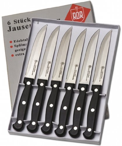 6 Stück Jausenmesser Tafelmesser Brotzeitmesser RÖR 10290