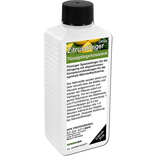 Zitrus Dünger Citrus düngen, Premium HIGH-TECH Flüssigdünger aus der Profi Linie, NPK Volldünger + Eisen für Zitruspflanzen