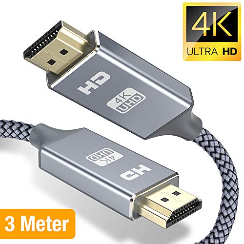 Snowkids Hdmi Kabel HDMI 2.0 a/b Highspeed mit Ethernet, 4K hdmi Kabel 2.0/1.4a, Video UHD 2160p, Ultra HD 1080p, 3D, ARC, CEC, Xbox PS3 PS4 PC