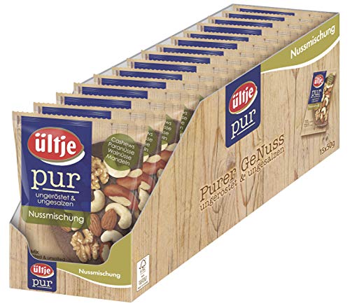 ültje pur Nussmischung, ungeröstet & ungesalzen, 15er Pack (15 x 50 g)