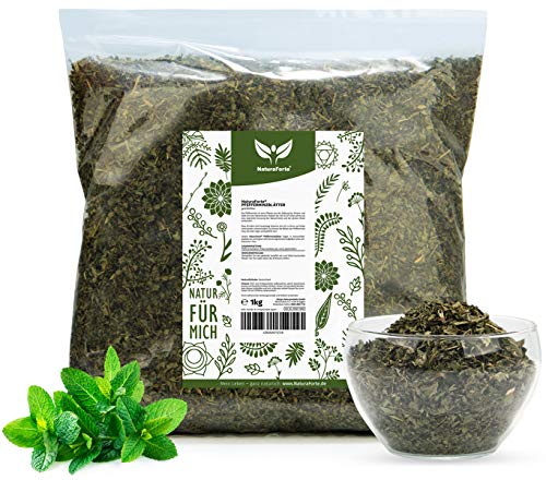 NaturaForte Pfefferminzblätter Tee, geschnitten 1kg | Pfefferminz-Tee Lose | Arzneimittel-Qualität | 100% Natürlich & ohne Zusätze | Getrocknet | Laborgeprüft | Aus Deutschland