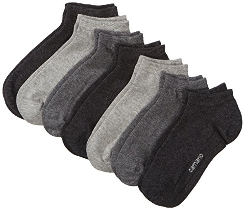 Camano Herren Sneakersocken 3003 Ca-Soft Sneaker, 7er Pack, Gr. 39/42, Grau (grey combi 49)