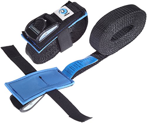 valonic Spanngurt hochwertig, 2 Stück, 3,5m, gepolstertes Klemmschloss, EN12195-2, 500 kg in der Umreifung, Zurrgurt, schräges Gurtende, 25mm breit, robust, schwarz