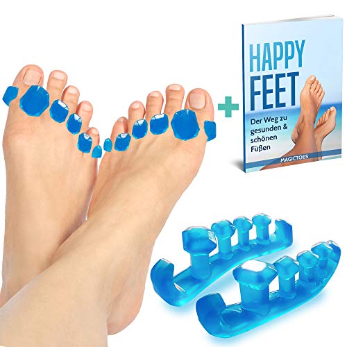 EINFÜHRUNGSANGEBOT: MAGICTOES Zehenspreizer Set – Gegen Plantar Fasciitis, Hallux Valgus, Hammerzehen, Verspannungen, Nervenschmerz, Krallenzehen uvm. + 100% Zufriedenheitsgarantie & EXPERTEN EBOOK