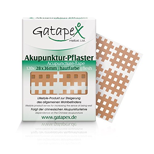 Gatapex Akupunkturpflaster Gitterform, 120 Stück, hautfarbe