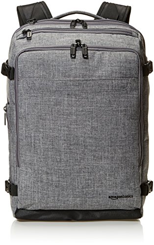 AmazonBasics Schlanker Reiserucksack, Grau - Weekender