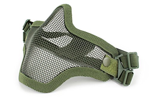 Coxeer Mesh Gesicht Schädel Maske Airsoft Halbmaske Ausrüstung Stahl Airsoft Masken