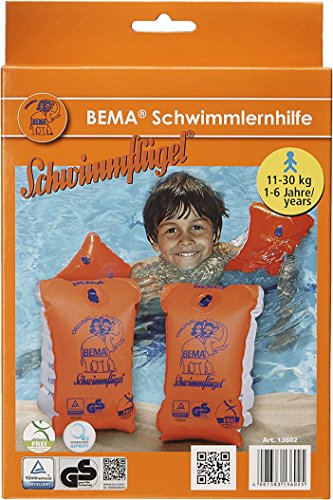BEMA Original Schwimmflügel, orange, Größe 0, 11-30 kg / 1-6 Jahre