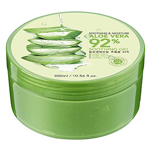 Aloe Vera Gel,Huttoly Natürliche Feuchtigkeitspflege Aloe Vera Creme Für Gesicht, und Körper, 300ml