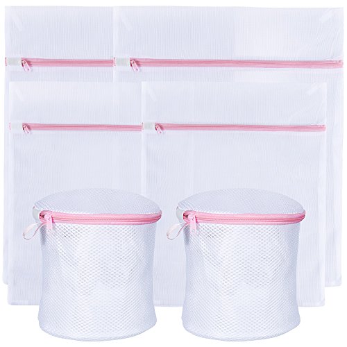 Zacro 6 Stück Wäschesack Wäschebeutel Netzbeutel für Hemd, Strickwaren, Unterwäsche, BH und Dessous, Babysachen.