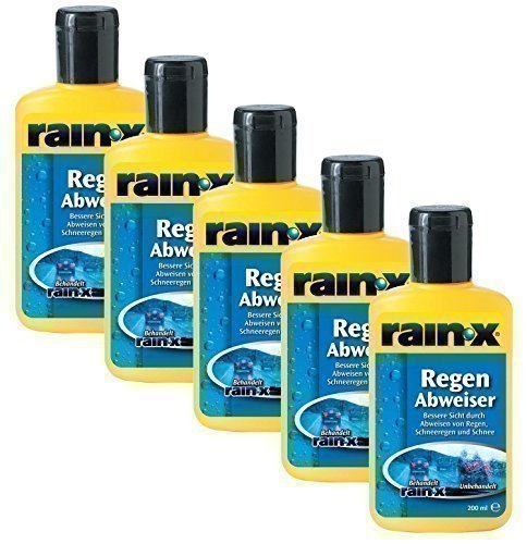 5x Rain-X Regenabweiser 200 ml Scheibenwischer Auto Scheibenreiniger