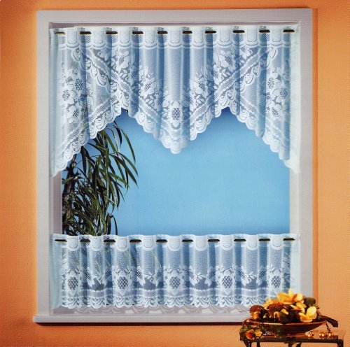 Gardine Vorhang Scheibengardine 2-teiliges Bistro-Set HxB 60x160 cm AKTION Typ160