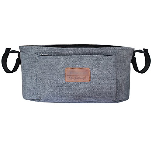 Homgaty, Kinderwagen-Aufbewahrungstasche aus Oxford-Stoff, für Tassen und Flasche, Aufhängetasche für Getränke und Lebensmittel