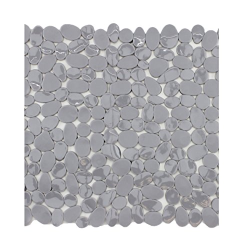 Badewanneneinlage Duscheinlage Duschmatte in Steinoptik - Grau - ca. 53 x 53 cm - von Brandseller