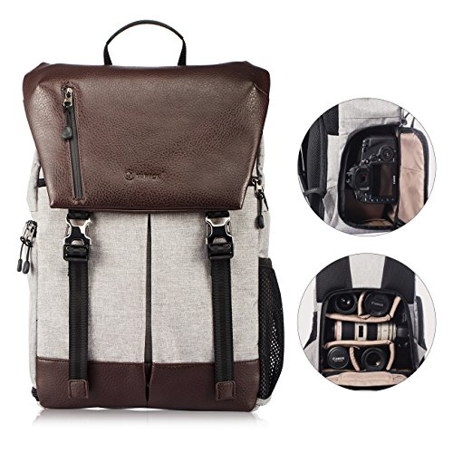 TARION RB-02 Kamerarucksack Reiserucksack Wasserabweisend SLR Rucksack mit Zubehörfächer für Kameras Zubehör und Outdoor Sport Reise