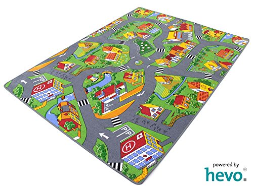 Stadt Land Fluss HEVO Teppich | Kinderteppich | Spielteppich 145x200 cm