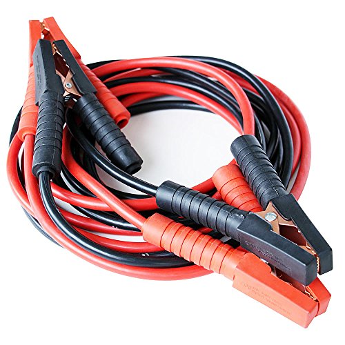 Melko 2x4m Starthilfekabel/Überbrückungskabel 12/24V 500 Amp, Rot/Schwarz
